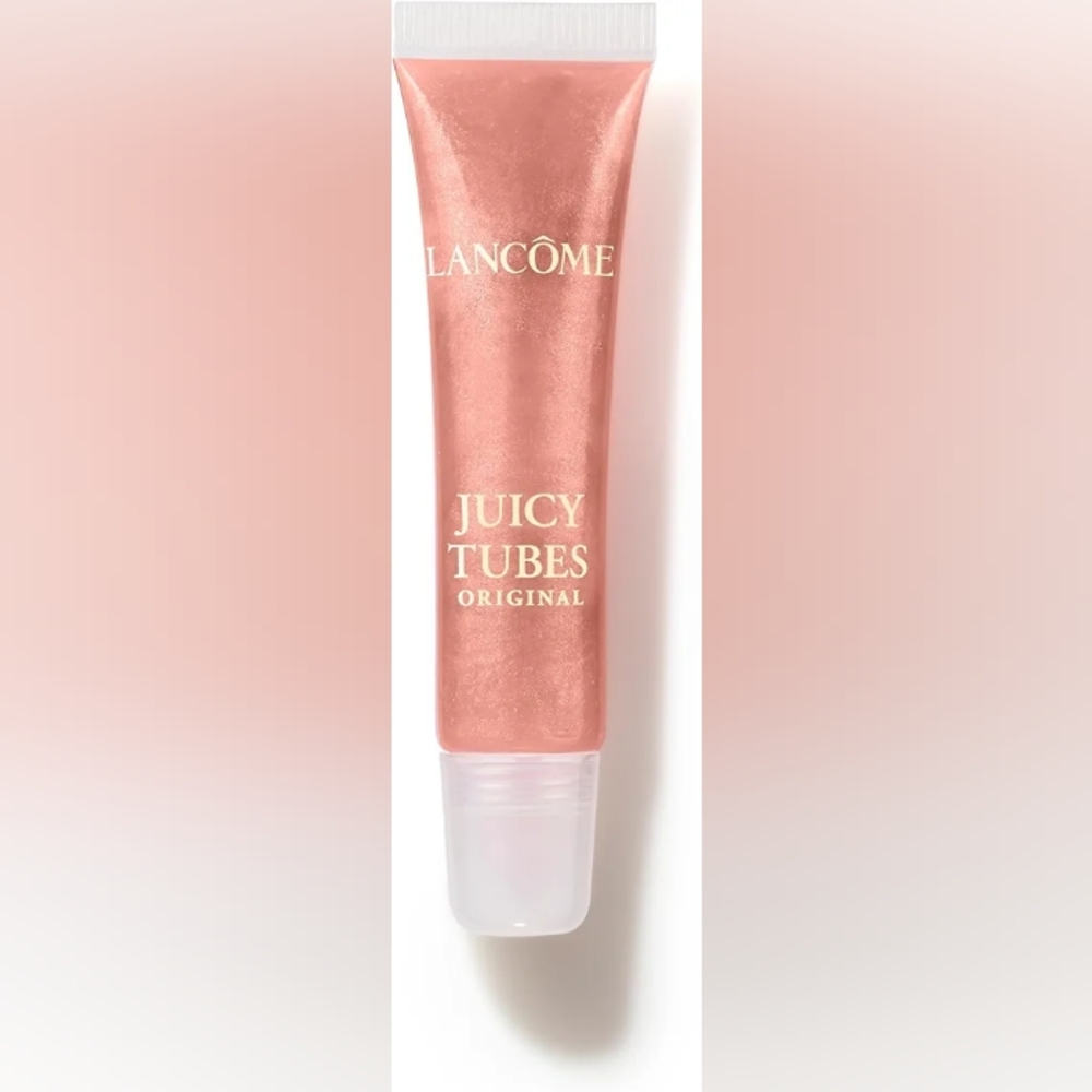 Lancôme Juicy Tubes Smoothie Simmer Nude Sparkle Plump Shine Lip Gloss .28oz - Picture 7 of 15
